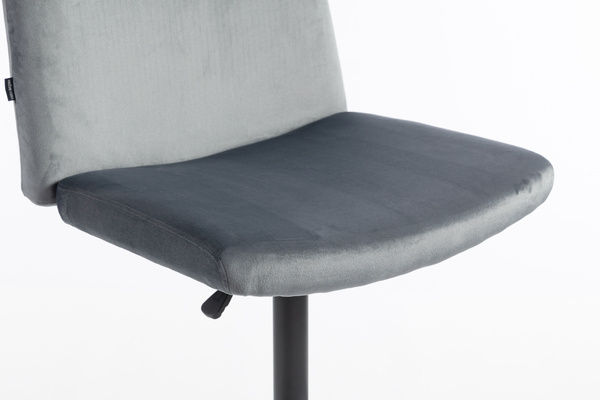 HOKER HR150KW GRAFITOWY WELUR CZARNA PODSTAWA