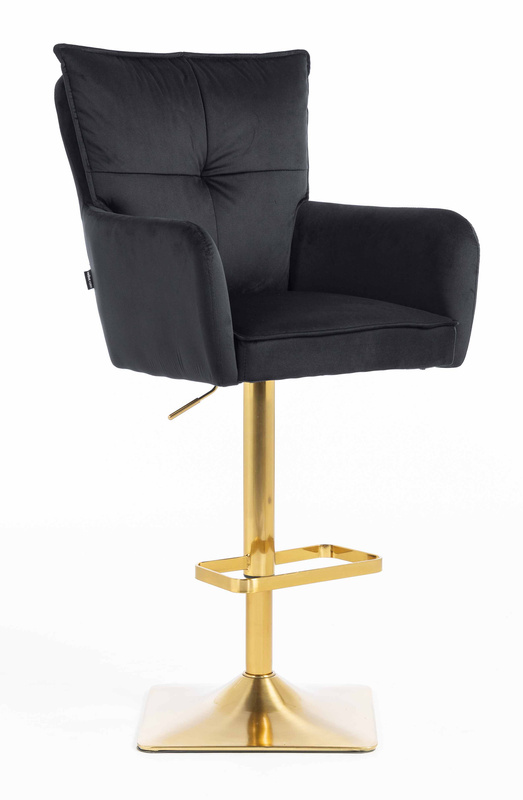 HOKER HR250KW CZARNY WELUR  ZŁOTA PODSTAWA