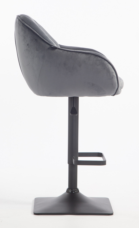 HOKER HR2055KW GRAFITOWY WELUR CZARNA PODSTAWA