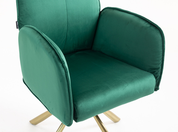 HOKER HR280 BUTELKOWA ZIELEŃ WELUR ZŁOTA PAJĄK