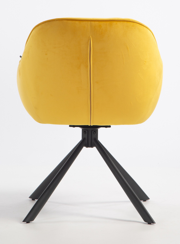 HOKER HR2055 ŻÓŁTY WELUR CZARNY PAJĄK