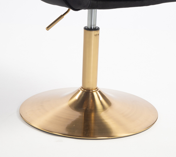 HOKER HR2055N CZARNY WELUR ZŁOTA PODSTAWA