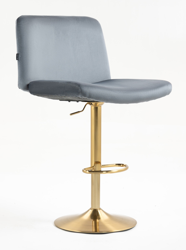 HOKER HR150W GRAFITOWY WELUR ZŁOTA PODSTAWA