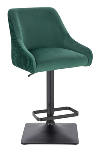 FOTEL HR920KW BUTELKOWA ZIELEŃ WELUR CZARNA PODSTAWA