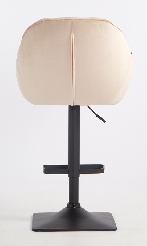 HOKER HR2055KW KREMOWY WELUR CZARNA PODSTAWA