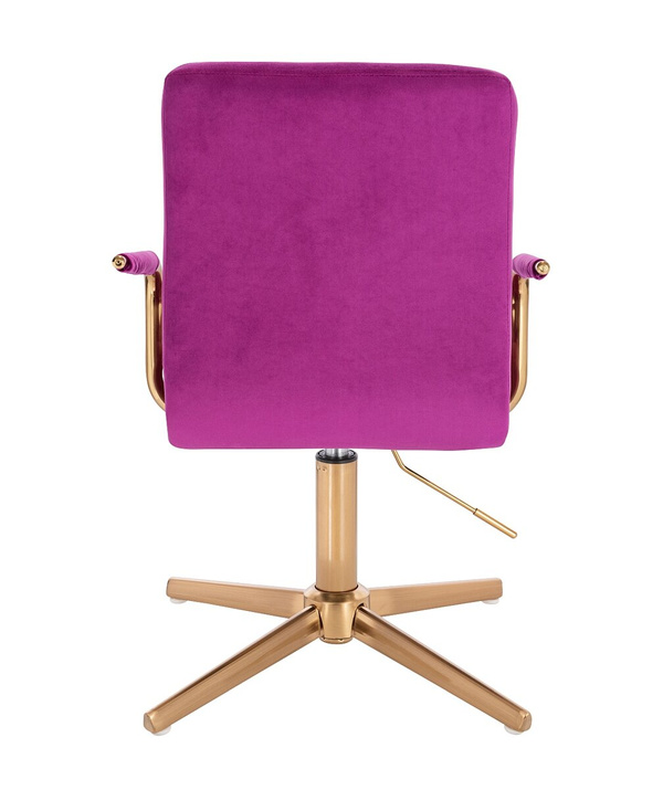 HOKER HR1015PCROSS FUKSJA WELUR ZŁOTA PODSTAWA