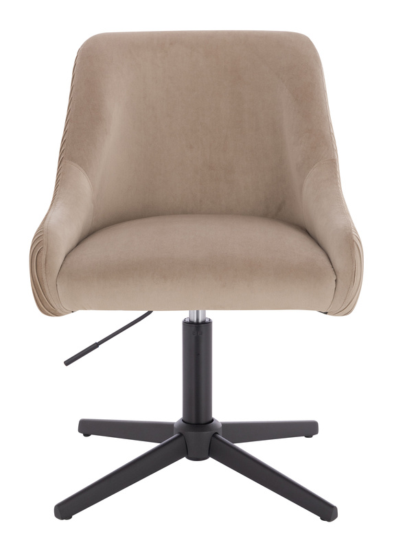 FOTEL HR920CROSS LATTE WELUR CZARNA PODSTAWA