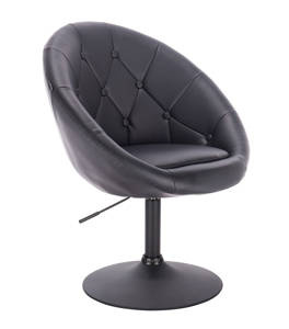 FOTEL HR8516N CZARNY CZARNA PODSTAWA