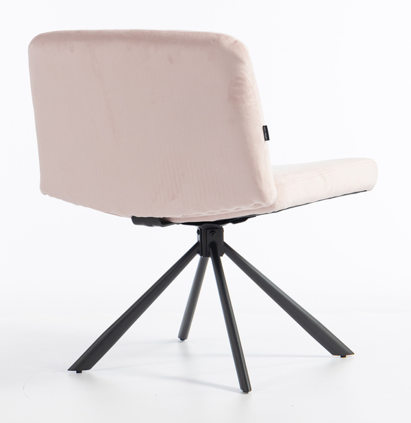 HOKER HR150 PAJĄK PUDROWY RÓŻ WELUR CZARNA PODSTAWA