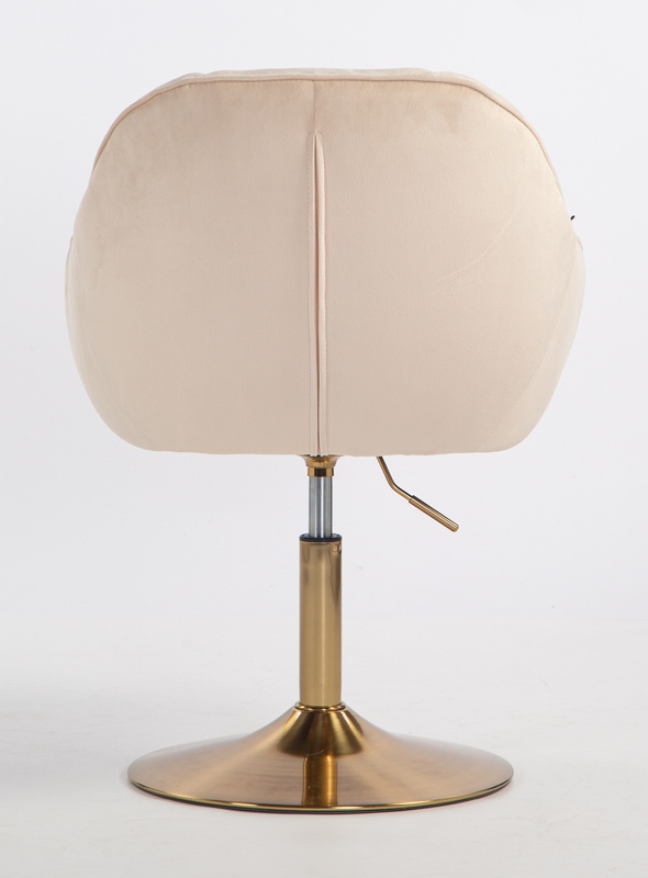 HOKER HR2055N KREMOWY WELUR ZŁOTA PODSTAWA