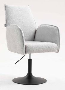 FOTEL HR280N SZARY BARANEK CZARNA PODSTAWA