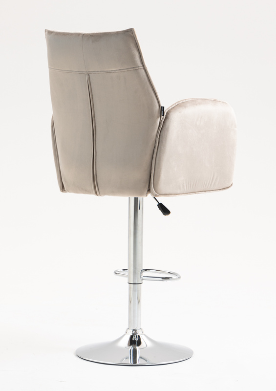 FOTEL HR280W LATTE WELUR CHROMOWANA PODSTAWA