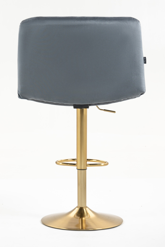 HOKER HR150W GRAFITOWY WELUR ZŁOTA PODSTAWA