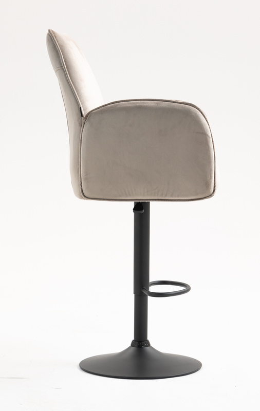 FOTEL HR280W LATTE WELUR CZARNA PODSTAWA