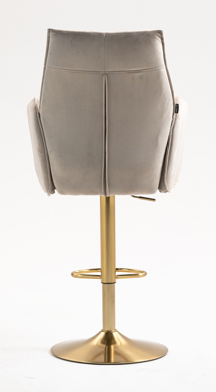 FOTEL HR280W LATTE WELUR ZŁOTA PODSTAWA