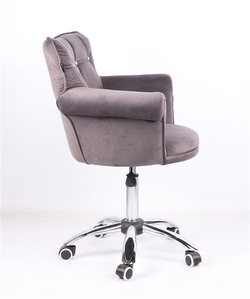 FOTEL HR804CK GRAFITOWY WELUR