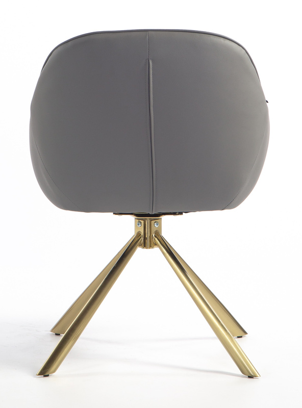 FOTEL HR2055 SZARY CZARNY PAJĄK