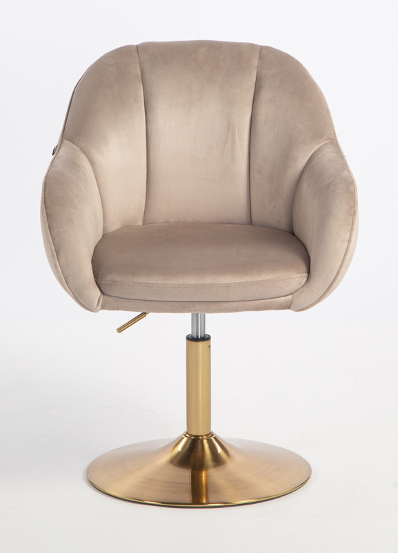 HOKER HR2055N LATTE WELUR ZŁOTA PODSTAWA