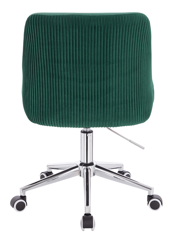 FOTEL HR920K BUTELKOWA ZIELEŃ WELUR CHROMOWANA PODSTAWA