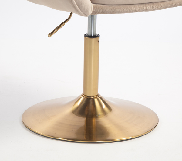 HOKER HR2055N LATTE WELUR ZŁOTA PODSTAWA