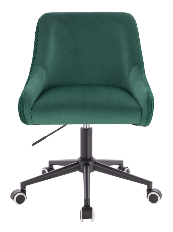 FOTEL HR920K BUTELKOWA ZIELEŃ WELUR CZARNA PODSTAWA