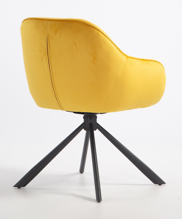 HOKER HR2055 ŻÓŁTY WELUR CZARNY PAJĄK