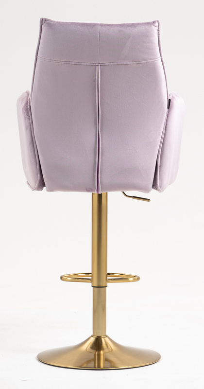 FOTEL HR280W WRZOSOWY WELUR ZŁOTA PODSTAWA