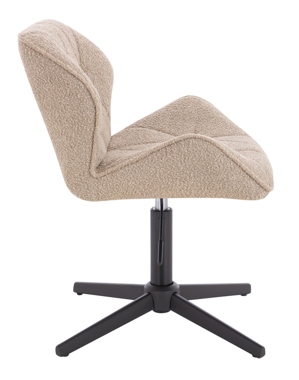 FOTEL HR111CROSS LATTE BARANEK CZARNA PODSTAWA