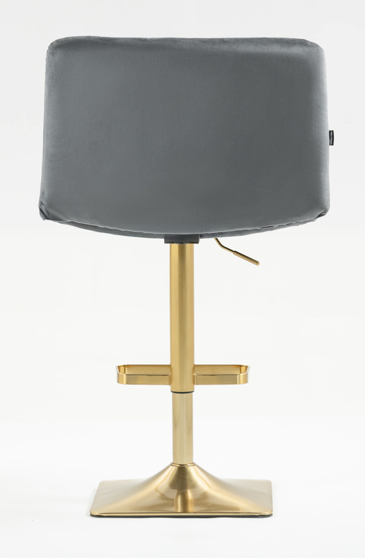 HOKER HR150KW GRAFITOWY WELUR ZŁOTA PODSTAWA