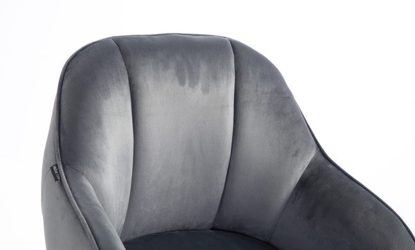 HOKER HR2055 GRAFITOWY WELUR ZŁOTY PAJĄK