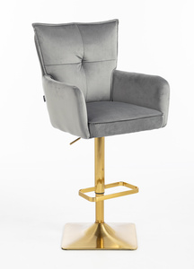 HOKER HR250KW GRAFITOWY WELUR ZŁOTA PODSTAWA