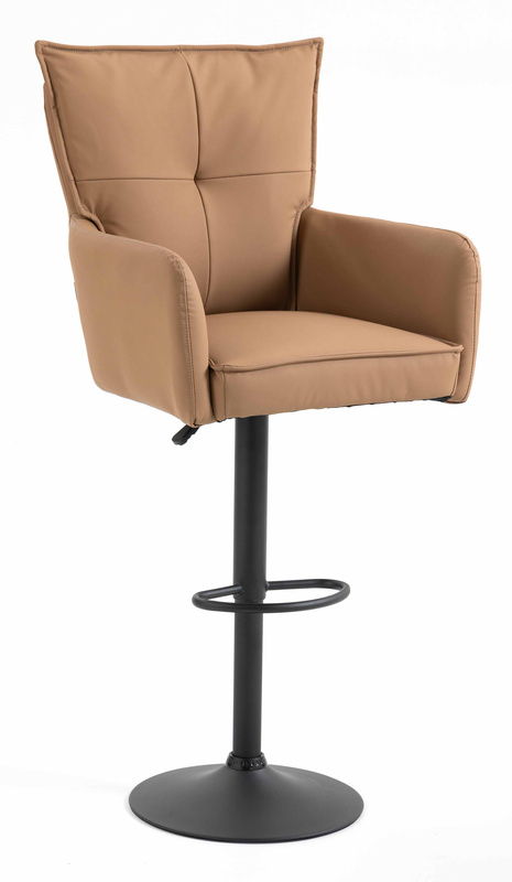 HOKER HR250W KARMELOWY EKOSKÓRA PREMIUM SOFT CZARNA PODSTAWA