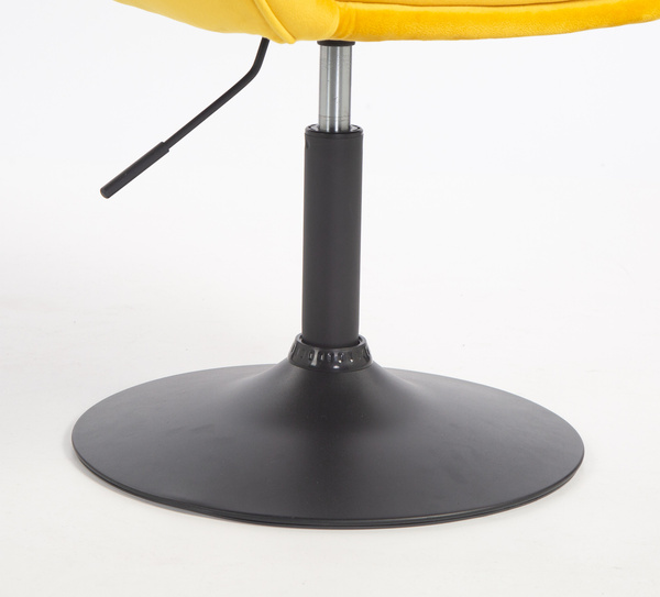 HOKER HR2055N ŻÓŁTY WELUR CZARNA PODSTAWA