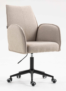 FOTEL HR280K LATTE BARANEK CZARNA PODSTAWA