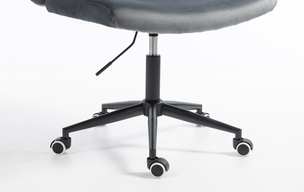 HOKER HR150K GRAFITOWY WELUR CZARNA PODSTAWA