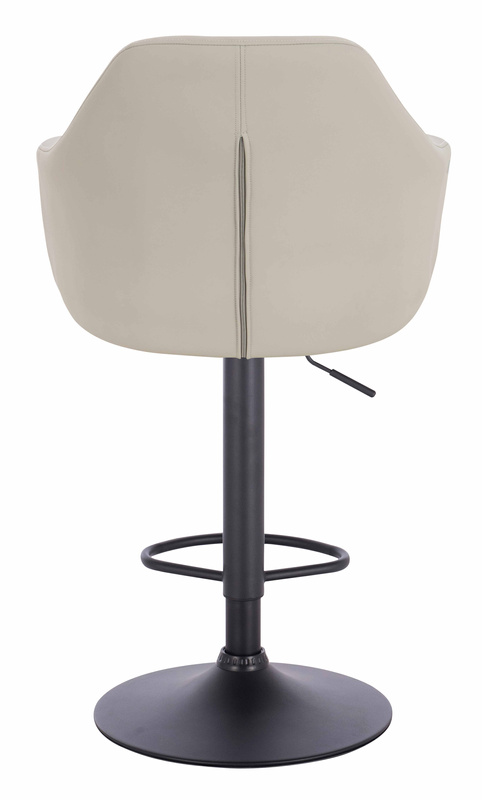 HOKER HR831W ECRU EKOSKÓRA PREMIUM SOFT CZARNA PODSTAWA