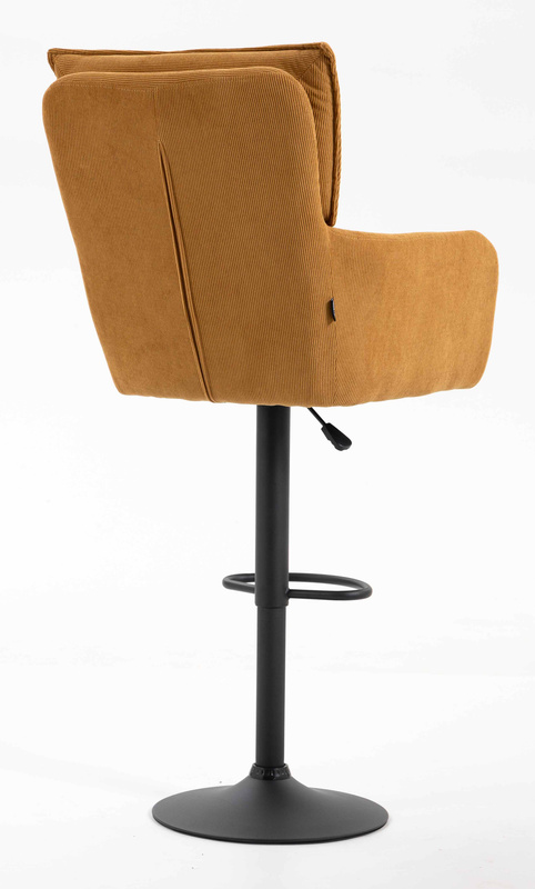 HOKER HR250W ŻÓŁTY CURRY PREMIUM CORD SZTRUKS CZARNA PODSTAWA