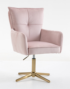 HOKER HR250CROSS PUDROWY RÓŻ WELUR  ZŁOTA PODSTAWA