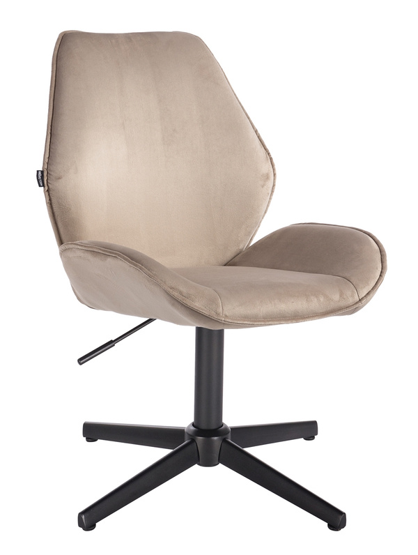 FOTEL HR350CROSS LATTE WELUR CZARNA PODSTAWA