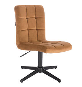 FOTEL HR7009N MIODOWY CZARNA PODSTAWA