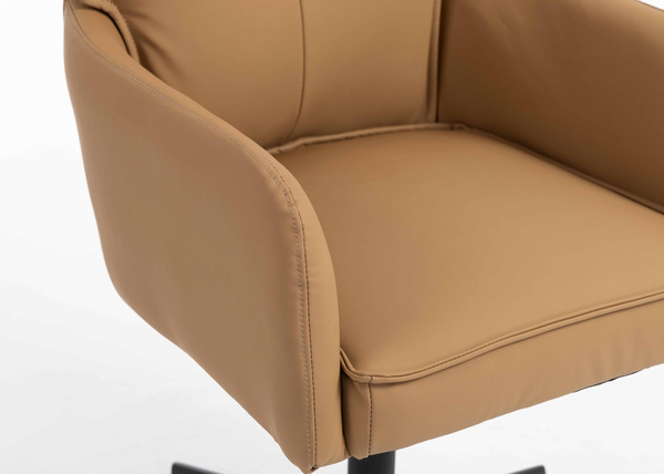 HOKER HR250CROSS KARMELOWY EKOSKÓRA PREMIUM SOFT CZARNA PODSTAWA