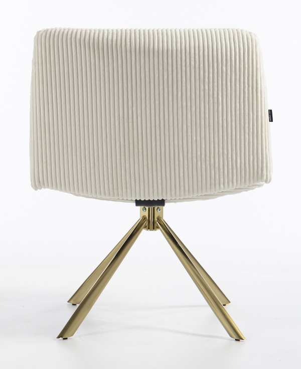 HOKER HR150 PAJĄK BIAŁY SZTRUKS ZŁOTA PODSTAWA