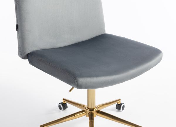 HOKER HR150K GRAFITOWY WELUR ZŁOTA PODSTAWA