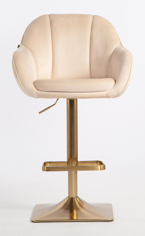 HOKER HR2055KW KREMOWY WELUR ZŁOTA PODSTAWA