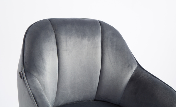 HOKER HR2055W GRAITOWY WELUR CHROMOWANA PODSTAWA