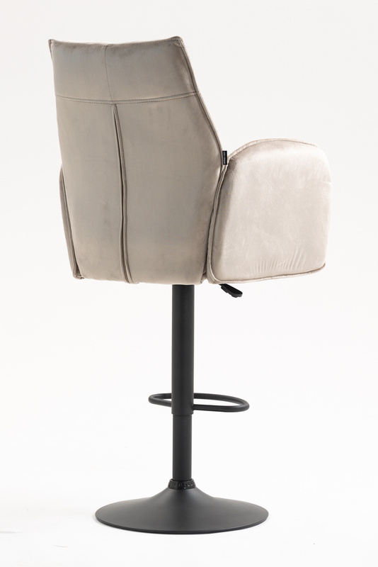 FOTEL HR280W LATTE WELUR CZARNA PODSTAWA