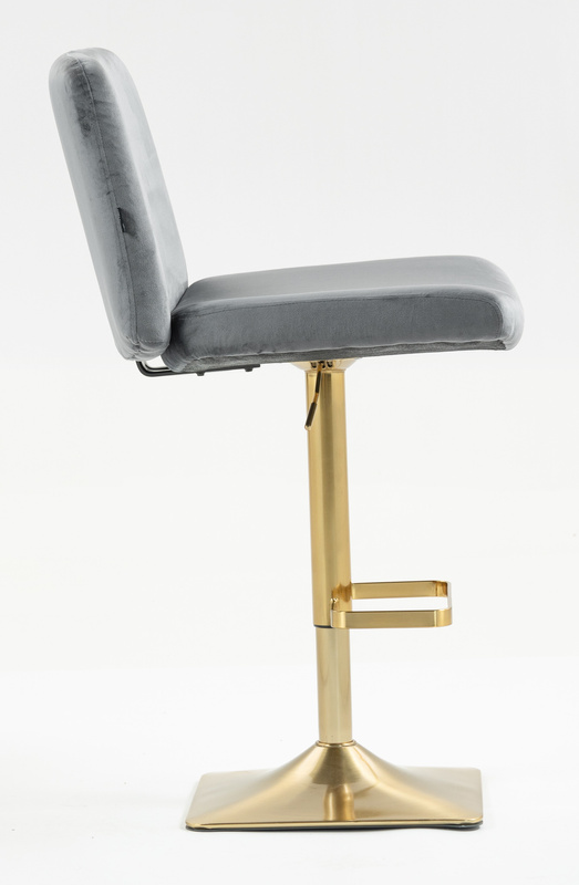 HOKER HR150KW GRAFITOWY WELUR ZŁOTA PODSTAWA