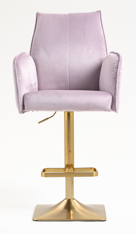 FOTEL HR280KW WRZOSOWY WELUR ZŁOTA PODSTAWA