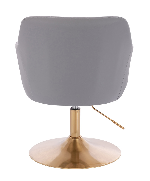 FOTEL HR190N SZARY ZŁOTA PODSTAWA