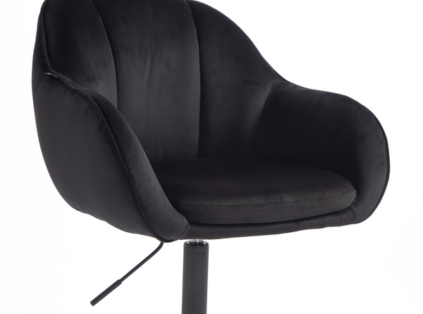 HOKER HR2055K CZARNY WELUR CZARNA PODSTAWA